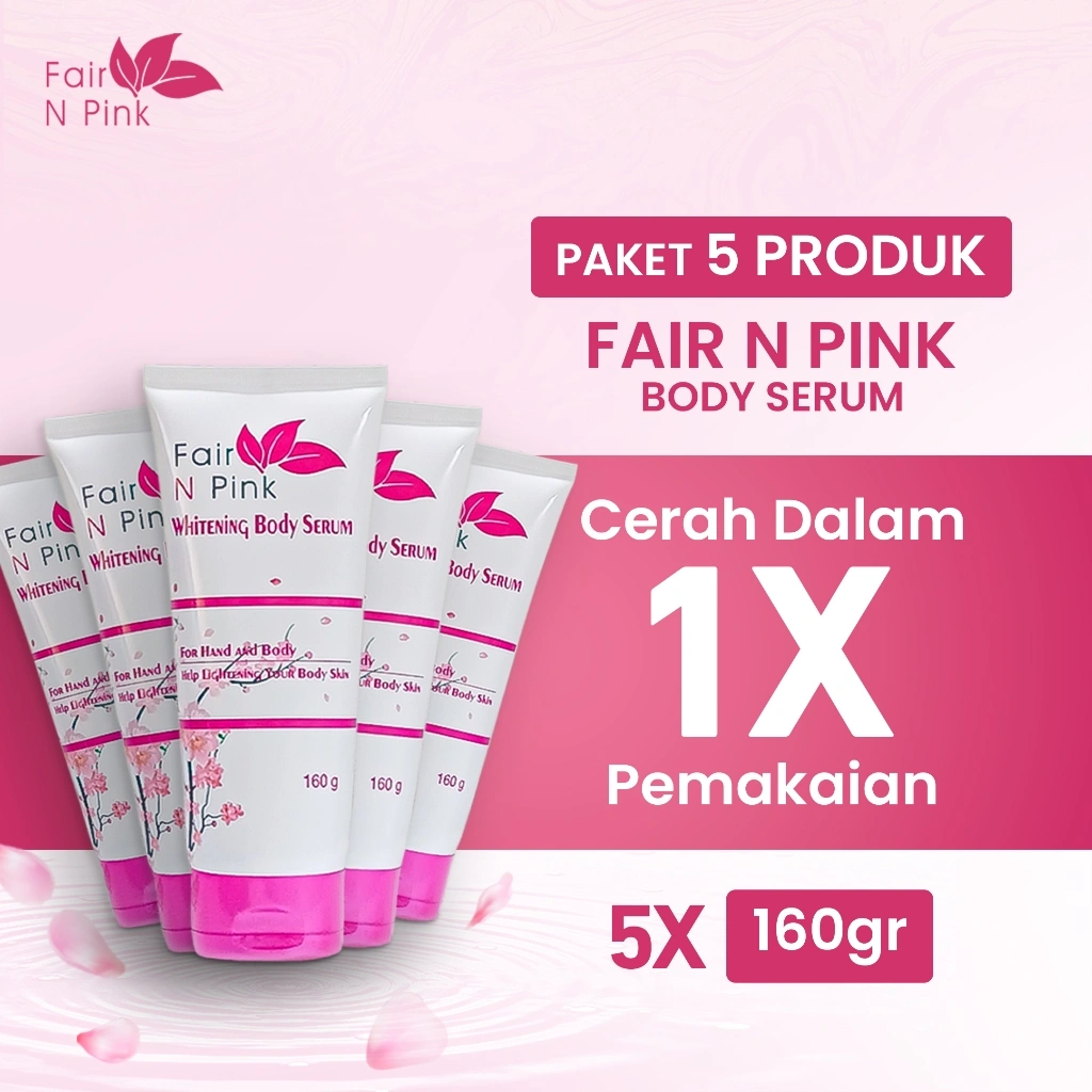 Paket 5 Serum Pemutih Tubuh Tone Up Body Serum Hand Body Lotion Losyen Memutihkan