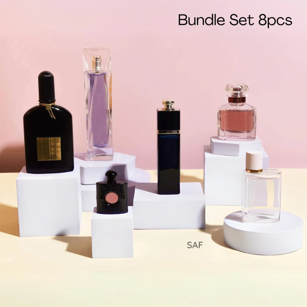 SAF essential styling Set 8pcs - square Geometry Photo Props - podium leveling balok tangga display -  Product Shooting Decoration Stand Backdrop Cosmetics Photography sets