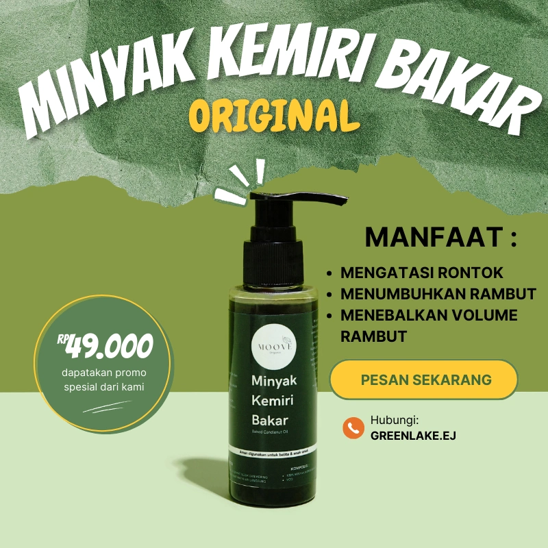 MOOVE MINYAK KEMIRI BAKAR ORIGINAL - Menghilangkan ketombe -  penumbuh penebal rambut - menutrisi rambut -  rambut sehat -  penghitam rambut - menghilangkan uban - anti rambut rontok - vitamin rambut -  haircare growth - baby hair -  penyubur rambut