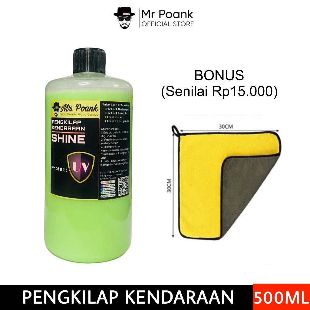 Mr Poank Pengkilap Body Dashboard Doortrim Mobil Motor 500ml
