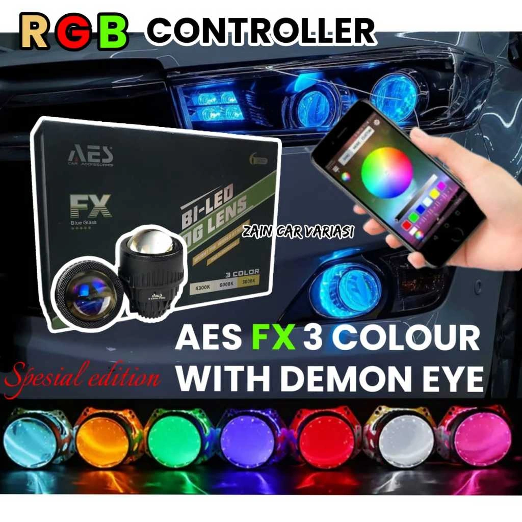 FOGLAMP BILED DEMON DEVIL EYE RGB MATRIX AES INNOVA REBORN PAJERO VRZ YARIS EXPANDER ERTIGA VELOZ JAZZ CRV BRV BALENO AGYA CALYA SIGRA