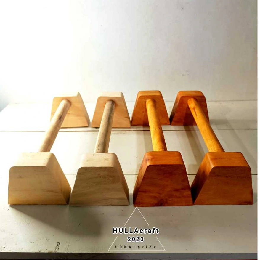 Parallettes Wooden Bar Calisthenics Workout Equipment Bar Assisted Push Up Handstand Push Up Plance Push Up L-Sit