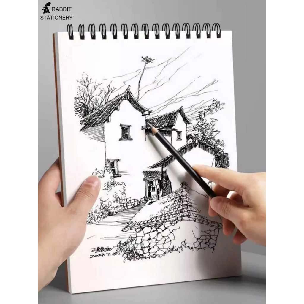 (Termurah) Buku Gambar Tebal Watercolor Spiral Buku Sketsa Size A5 A6 B5 / Watercolor Sketchbook