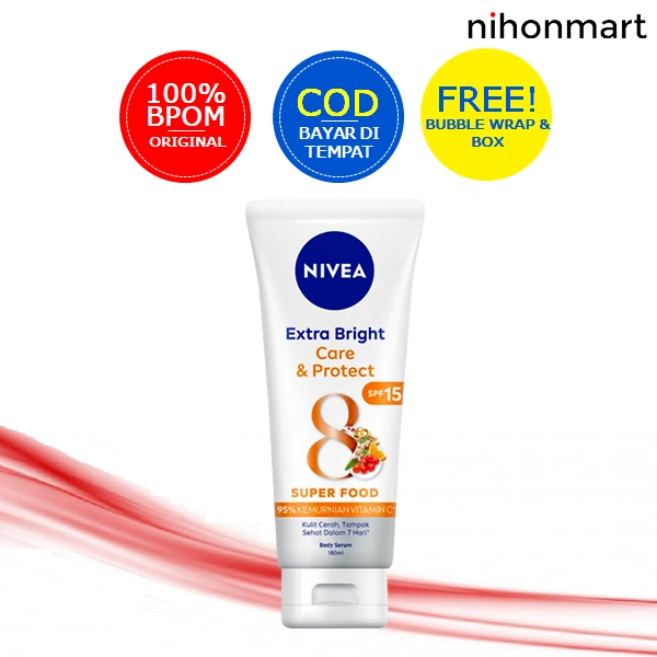 Nivea Extra Bright Care & Protect Body Serum 180ml