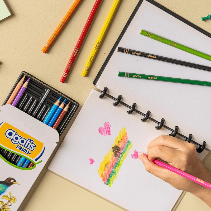 AGATIS- Pensil Warna Prime Pencil Colour Mewarnai Alat Tulis - 12/24/36/48 warna cerah tidak beracun