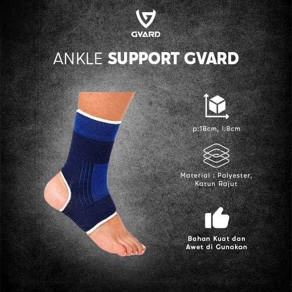 GVARD Sepasang Ankle Support Pelindung Pergelangan Kaki Tumit Terbuka / Pelindung Pergelangan Kaki Gym Lari / Perlindungan Perban Kaki Elastis Pelindung Pergelangan Kaki Olahraga