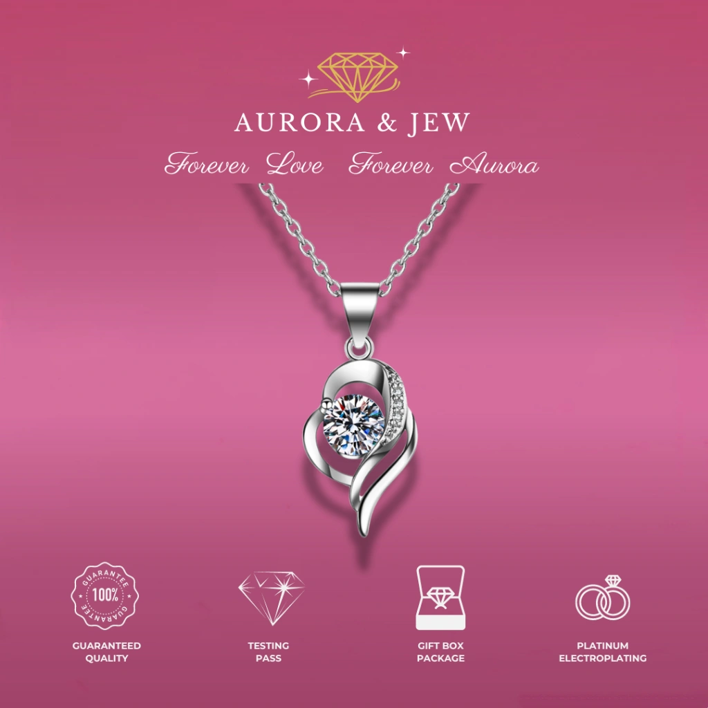 ✨COD✨Love Wanita Necklace/Free Box/Kalung Pasangan Wanita/Tunangan/Kalung Anti Karat Dan Anti Luntur/Kalung Wanita Korea/Kalung Terbaru 2024/Kalung Wanita Terbaru/Liontin Berlian/Kalung Pernikahan/Necklace/Kalung Berlian Kecil✨Aurorajew✨006