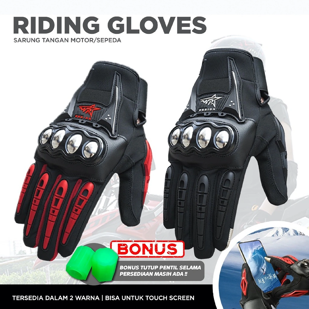 Sarung Tangan Motor Full Finger Design Waterproof