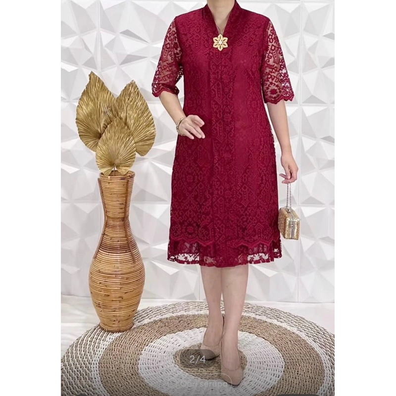 Dress catlind dress brukat kebaya kondangan kebaya pesta terbaru terlari