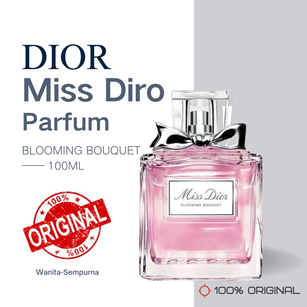 Parfum Original Miss Dior Blooming Bouquet EDT 100ml Wewangian Miss Dior untuk wanita[100% Asli]