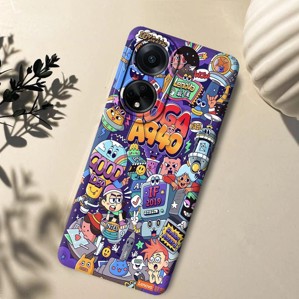 Kaikana Case Oppo A17 / A17K / A18 / A38 / A78 4G / A78 5G / A98 / A58 4G / A58 5G karakter -|NEW F39|- case handphone- fashion case - softcase - hard case - cassing hp - case hp - silikon hp -kondom hp- case & cover hp - kasing hp - Casing smartphone