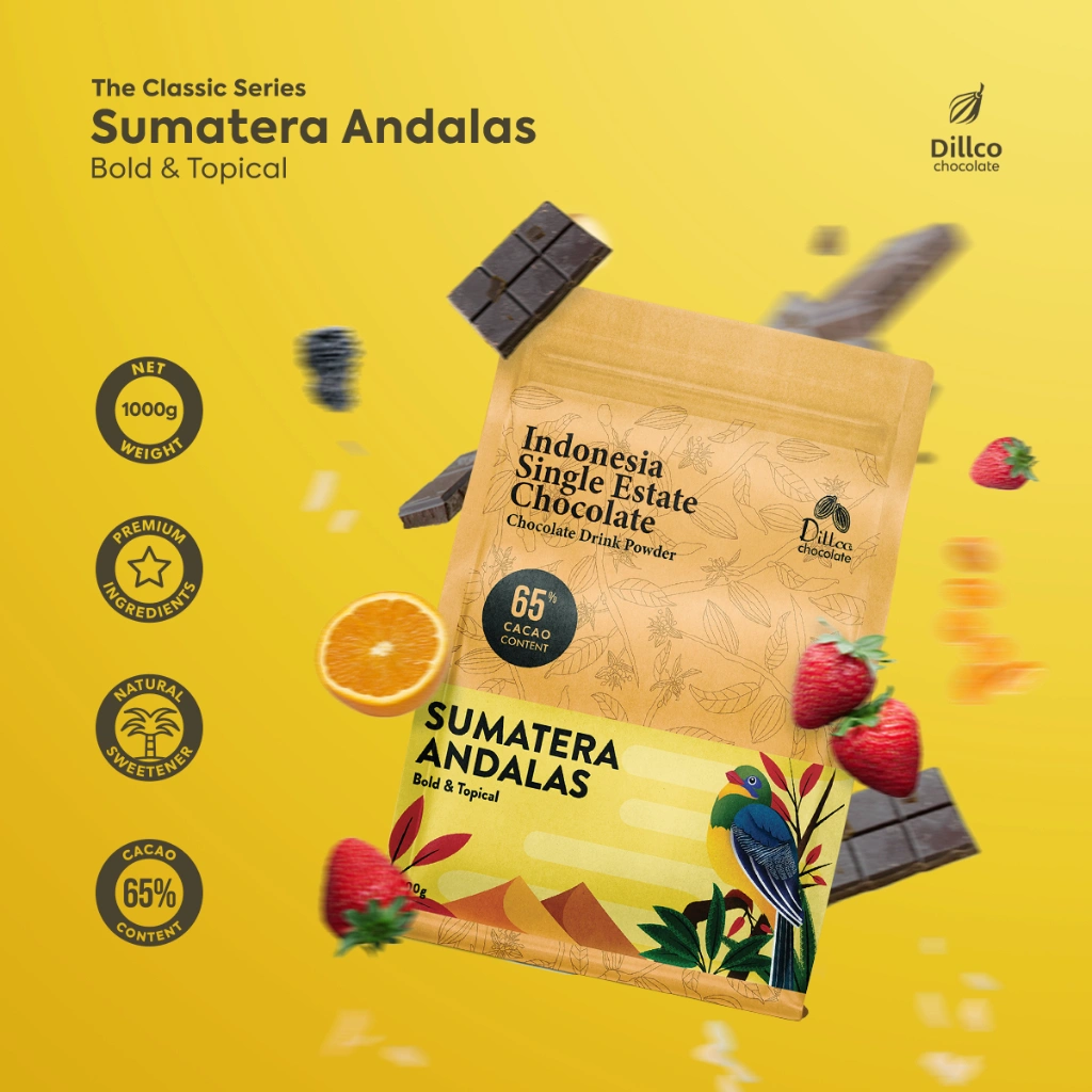 DILLCO CHOCOLATE - Dillco Chocolate Sumatera Andalas 1 Kilogram. Bubuk Minuman Coklat