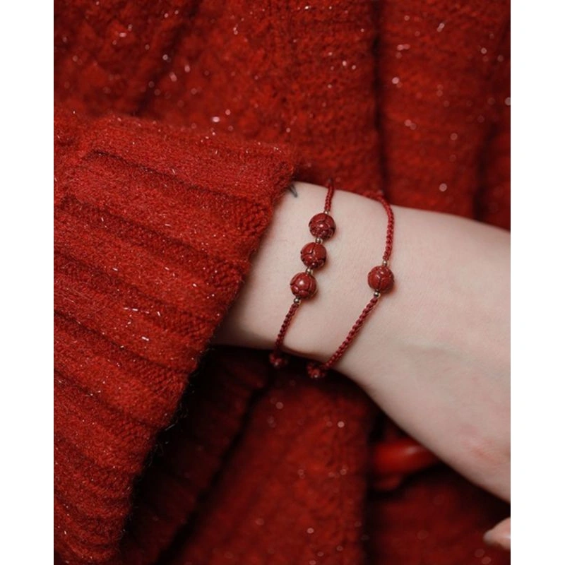 Gelang Tangan Hoki Lotus Ru Yi Simpul Tali Tahan air ANTI KARAT Gelang Tangan Merah MKF