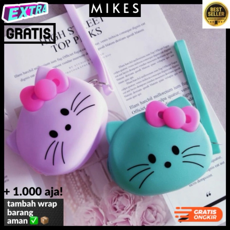 Dompet Koin Silikon Karakter Anti Air  Poket Pouch anak belanja warna saku karakter