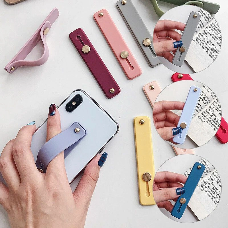 Phone Finger Grip - Stand HP - Finger Strap Bracket Silicone - Mobile Phone Ring - Stand Phone Grip Finger - Strap for Most Mobile Phones - Strap HP Murah