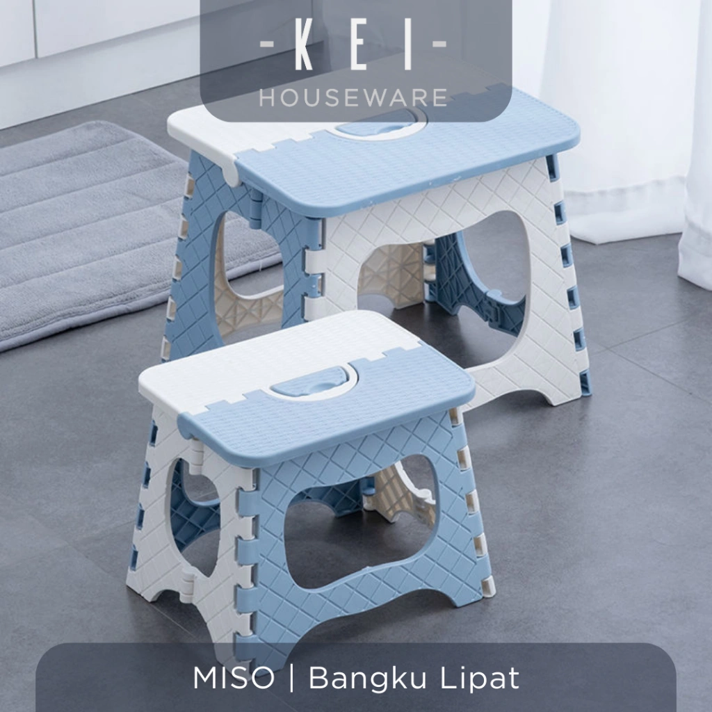 【KEI】MISO Kursi Lipat Bayi Simpan Bangku Lipat Anak Estetis Tempat Duduk Serbaguna Praktis Kursi Mini Balita Mudah Bangku Kecil Multifungsi Minimalis