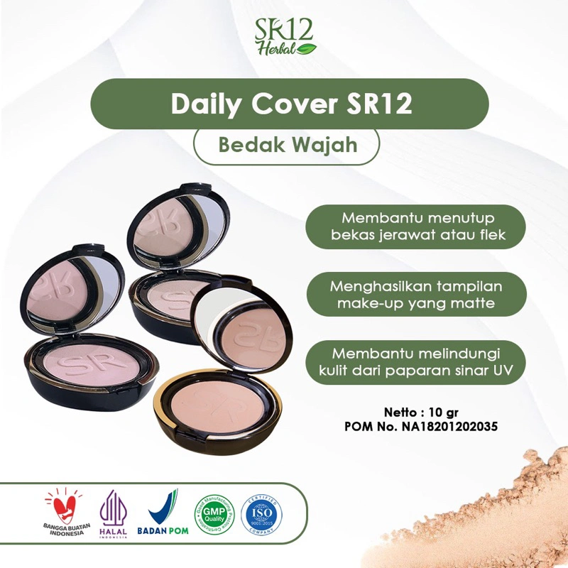 TERLARIS..!! EXCLUSIVE COMPACT POWDER SR12 BPOM AMAN / BEDAK PADAT + SPF 15