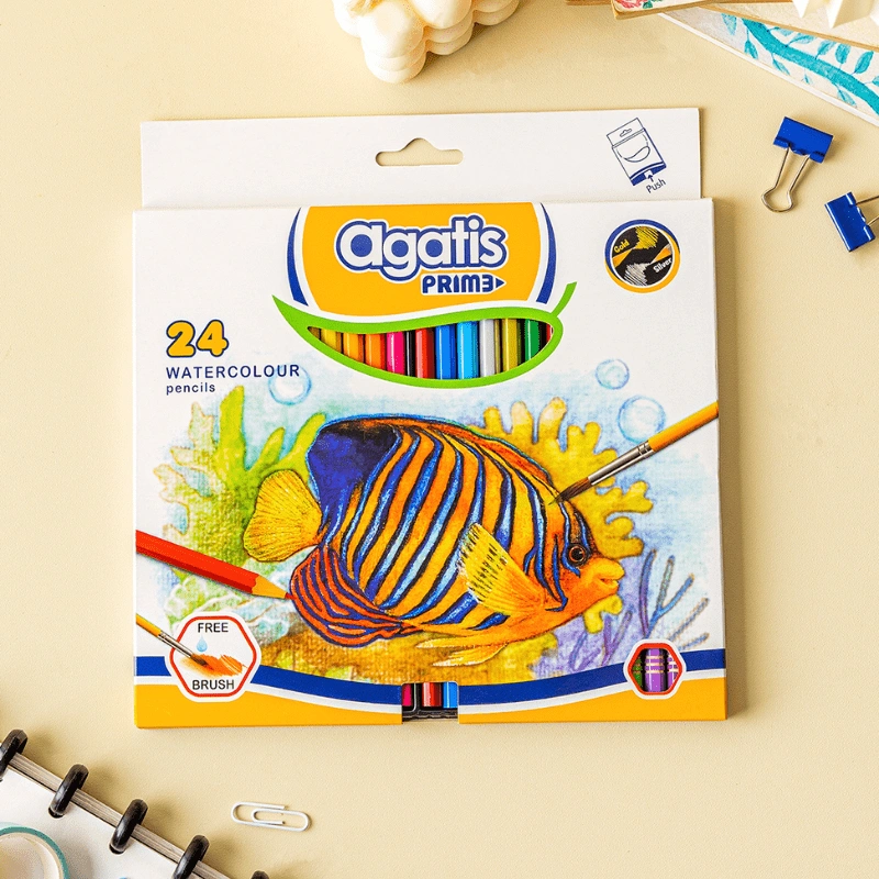 AGATIS Prime Pensil Warna Watercolor isi 24pcs