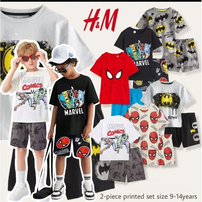 Setelan anak Laki laki edisi marvel size 12m-14 Tahun RESTOCK TERBARU