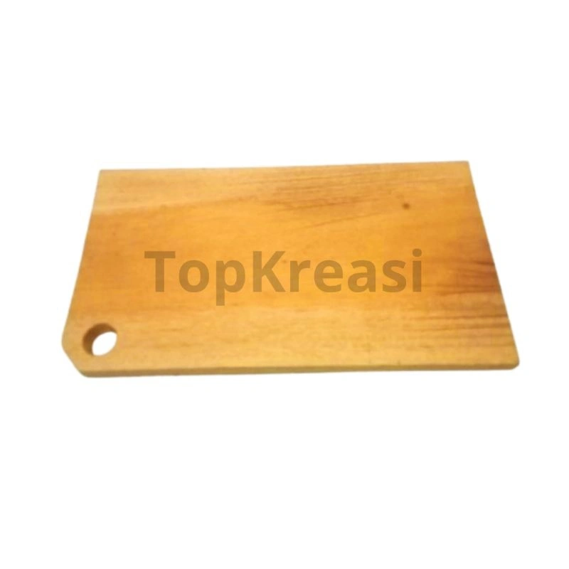 Talenan Kayu Mahoni Segi Lubang Persegi Panjang 27 x 16 cm