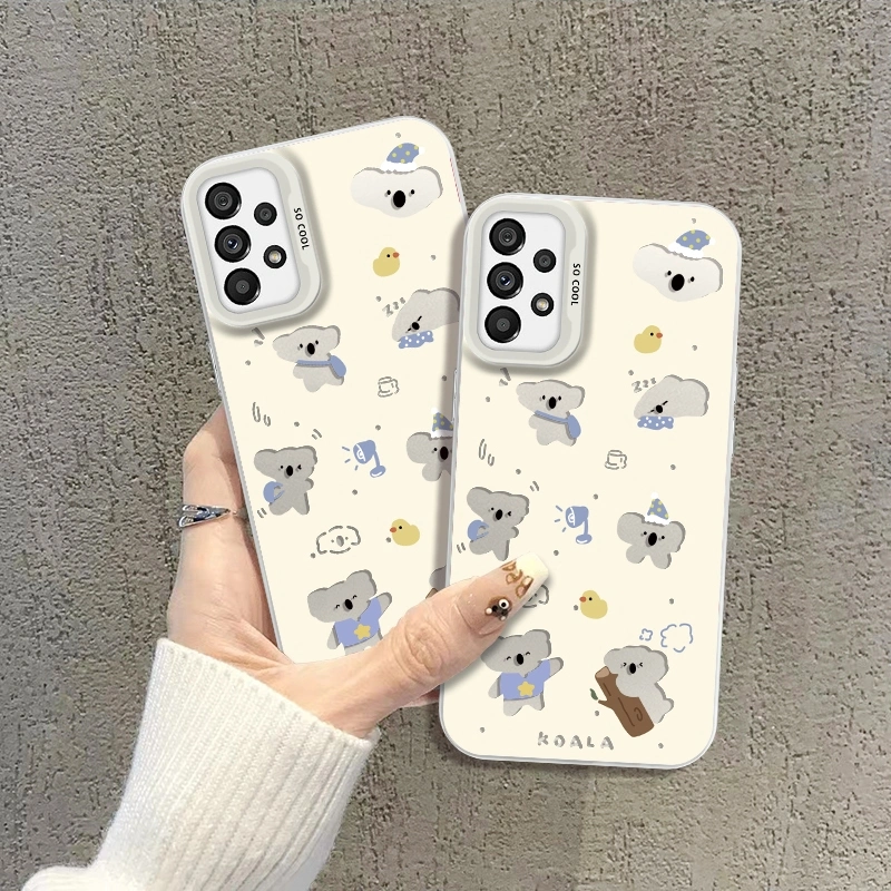 Casing hp For SAMSUNG A05 A05S A15 Cover M15 A14 A25 54(5G)A55 A32 A35 A53(5G) S23 A71 A04E A03 A31(4G) NOTE20ULTRA S22 S24 F12 GalaxyA72 CASE ANTISLIP hardcase hewan koala lucu CYK0090