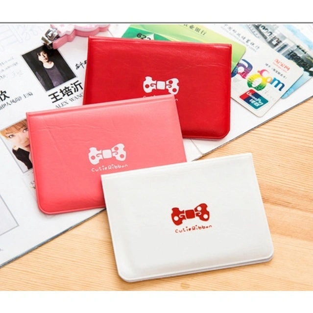 Dompet Kartu Lipat RIK Card Slot Logo Pita Cute Cutie Holder Korean Style