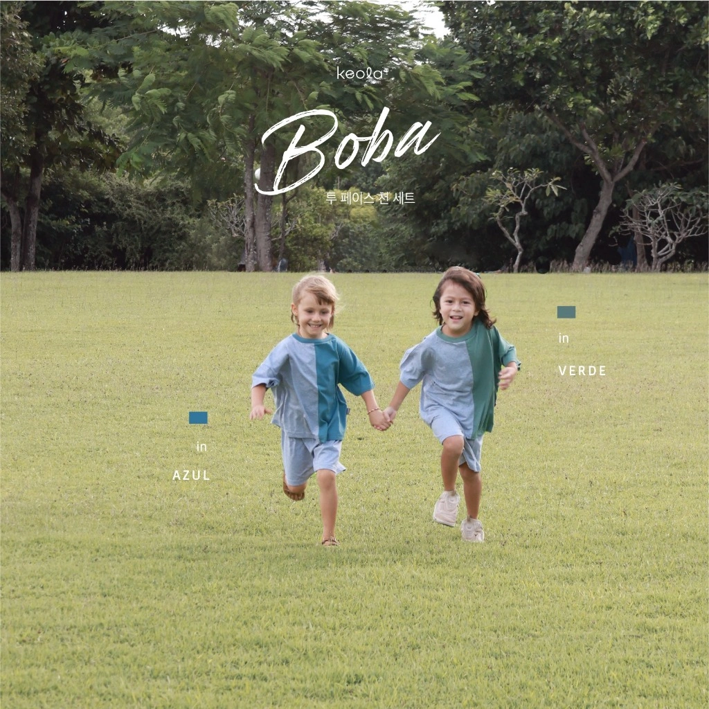 CB - Keola Setelan Boba Cielo Set / Setelan Anak Kasual Premium