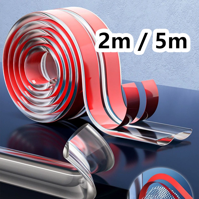 10mm X 5m  Lis Bumper Strip Pinggiran Meja Pelindung Tepi Meja Karet Silikon Pengaman Sudut Bayi