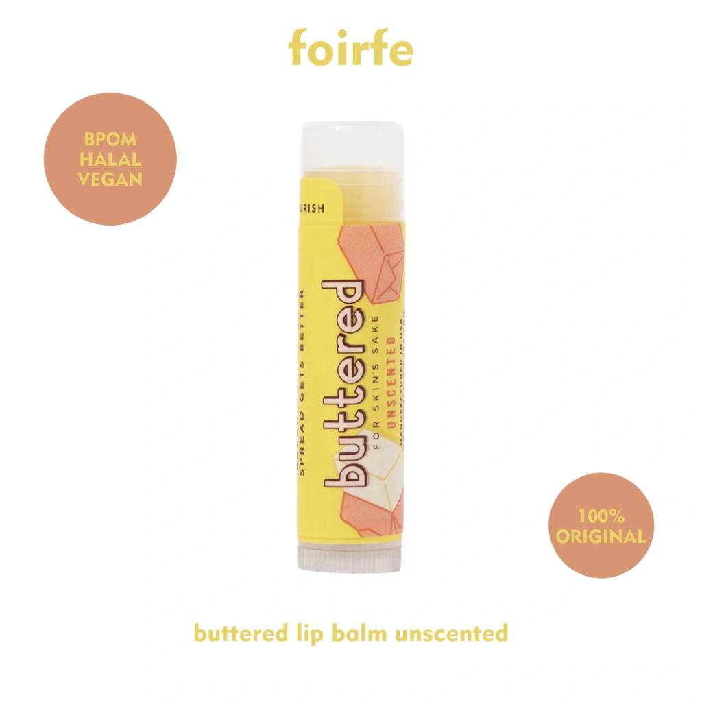Buttered Premium Lip Balm SPF 15 Pelembab - Unscented