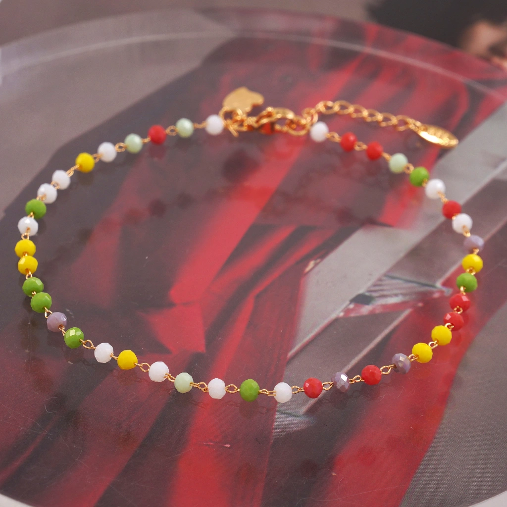 Hyl Jewelry 20A Gelang Kaki Titanium Wanita Emas Muda Perak Asli Dewasa Anti Karat Silver Kerincing Murah Krincing Korea