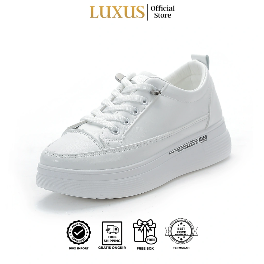 Luxus Minji Sepatu Sneakers Sepatu Wanita Tali Impor Quality- Lx190