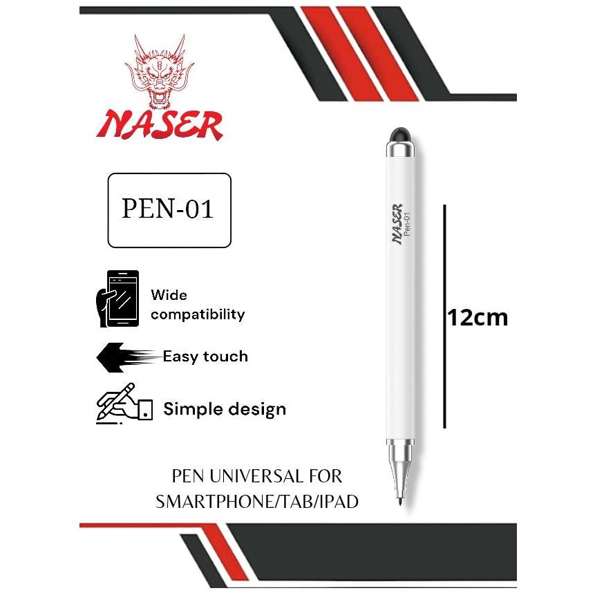 NASER SMART PEN-01 STYLUS CAPACITIVE FOR SMARTPHONE/TAB/IPAD EASY TOUCH