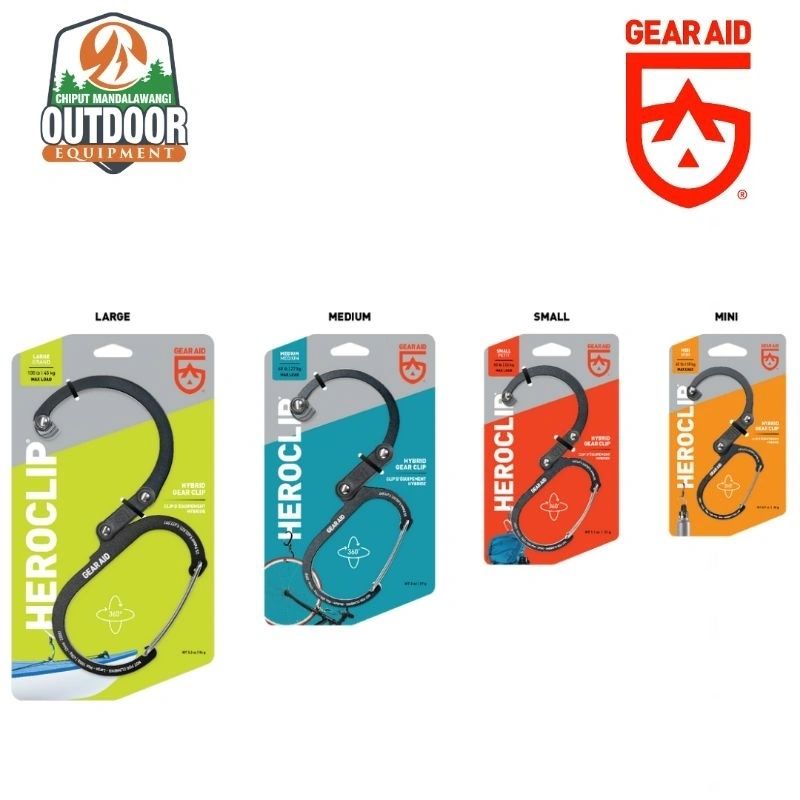 Gear Aid Heroclip Carabiner Mini | Small | Medium | Large