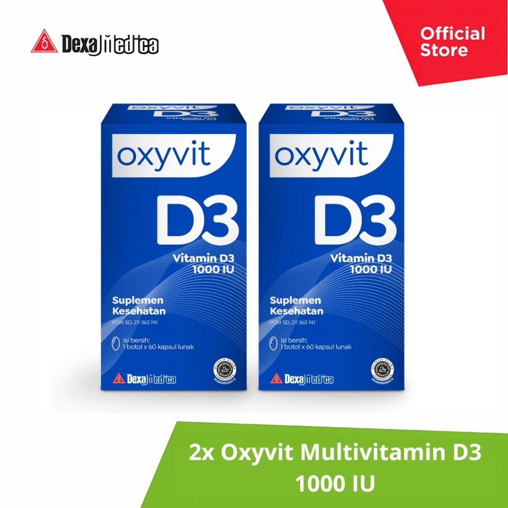 Oxyvit Multivitamin D3 1000 IU 60 Softgel - Twin Pack