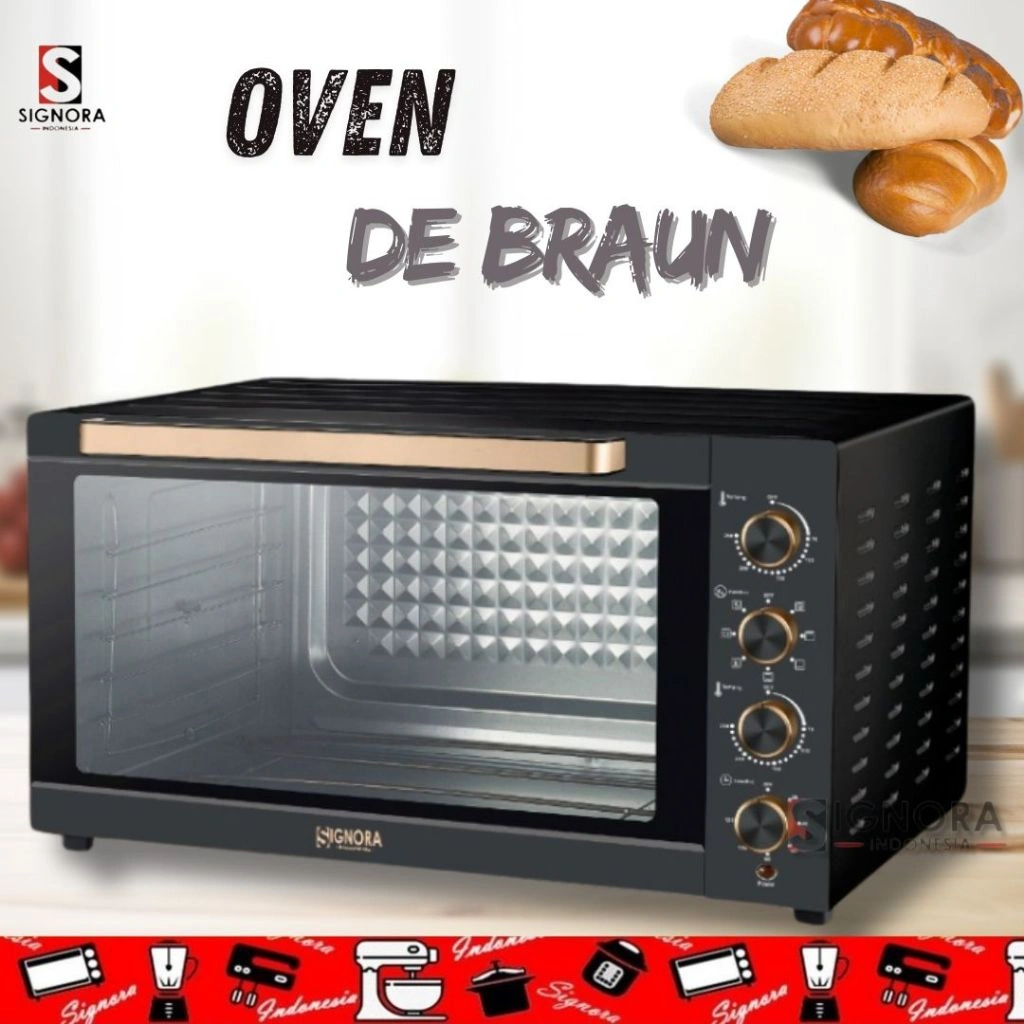 Oven De Braun Signora KHusus luar kota Atau luar Pulau Sudah packing kayu