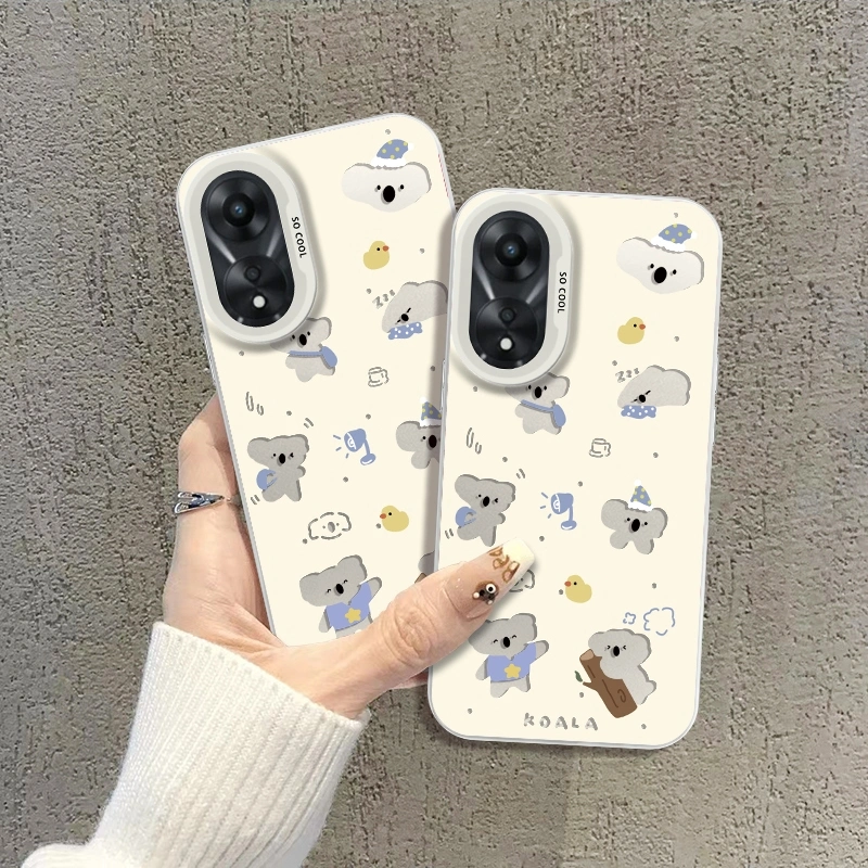 Casing hp For oppo Reno12pro A18 A77S A3S Reno11F A17 A78 A31 F23(5G) F11PRO A53 A55 A54 A58X A1X A2X K10 K11X F9 F25PRO A57 A76 RENO8T RENO7Z ANTISLIP hardcase hewan koala lucu CYK0090