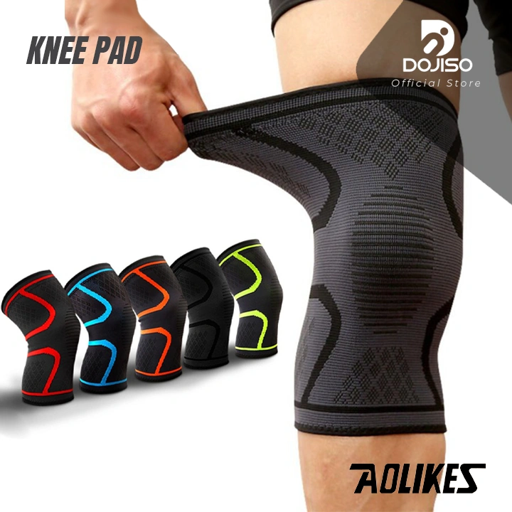 Kneepad AOLIKES 7718 1PCS Deker Lutut Pad Support Pelindung Lutut Olahraga Running GYM Futsal Basket