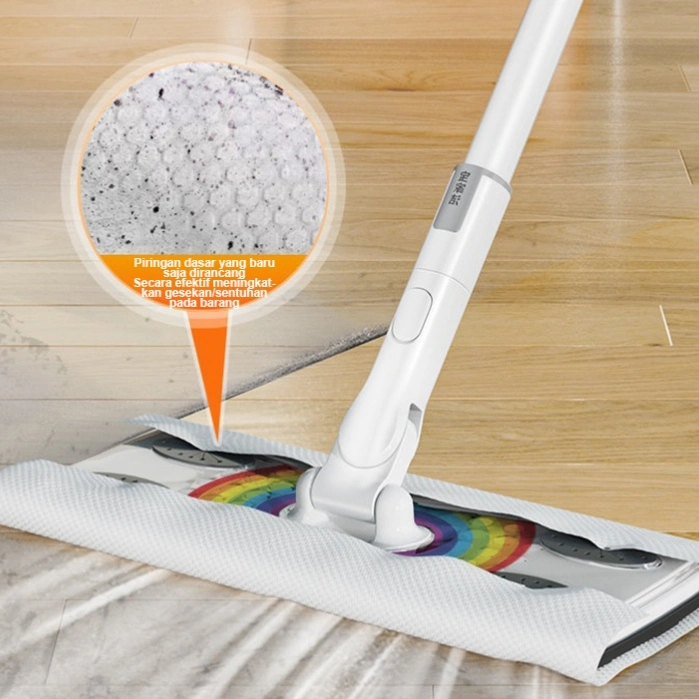 Alat Pel Pembersih Debu sekali pakai/Kertas Alat Pel pembersih debu elektrostatik / Alat Pel datar si pemalas untuk sekali pakai / penyedot debu rumah tangga, kain pembersih kering dan basah. Kertas Penyerap / Kain Lap untuk Lantai bebas debu BBOMJOY