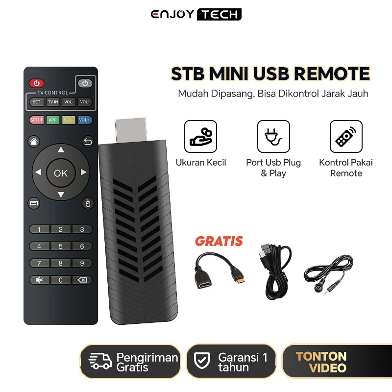 Android TV Stick 4K Kotak TV Netflix HD 4GB RAM 64GB ROM Smart TV Box Unlock TV Box Smart Set Top Stick