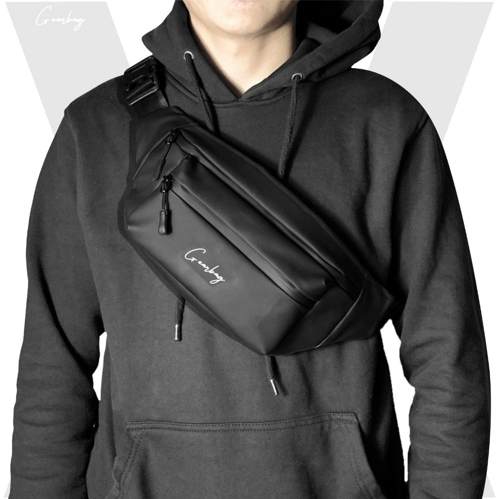 GEAR BAG COLLECTION - WAIST BAG TAS SELEMPANG PRIA BAHAN WATERPROOF PREMIUM