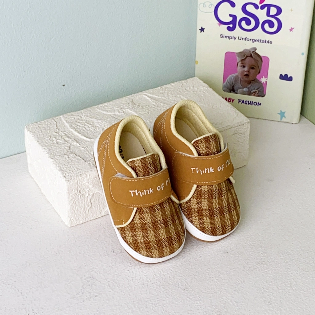 prewalker sepatu bayi laki laki perempuan umur 2-12 bulan model P07 Osaka Tan