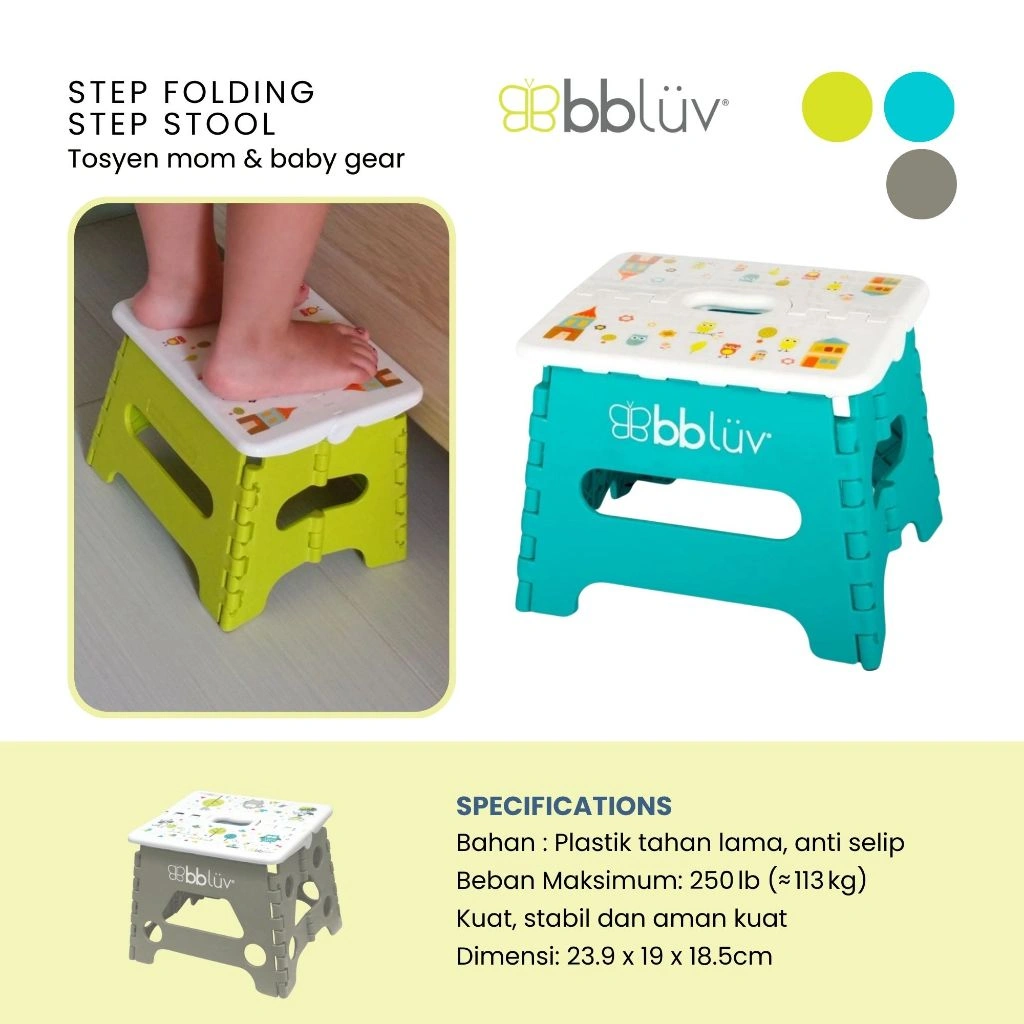 Bbluv Step Folding Step Stool - Kursi Lipat untuk Anak