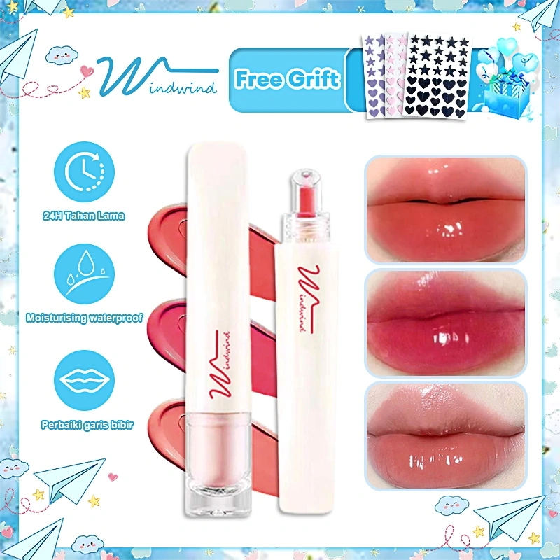 Windwind Lip Tint Mirror Water Lip Gloss Protective Essence Moisturizing Glass Lip Balm