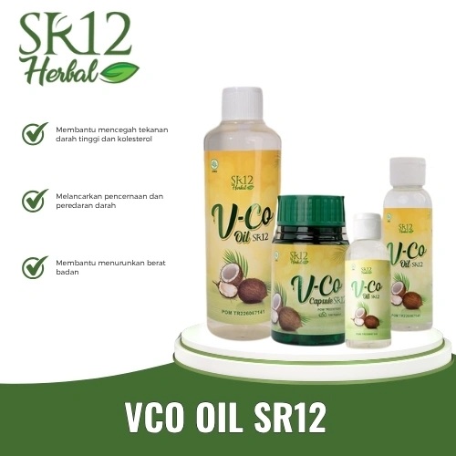 VCO OIL SR12 MINYAK KELAPA MURNI VIRGIN COCONUT OIL IMUN BOOSTER UNTUK KESEHATAN DAN KECANTIKAN