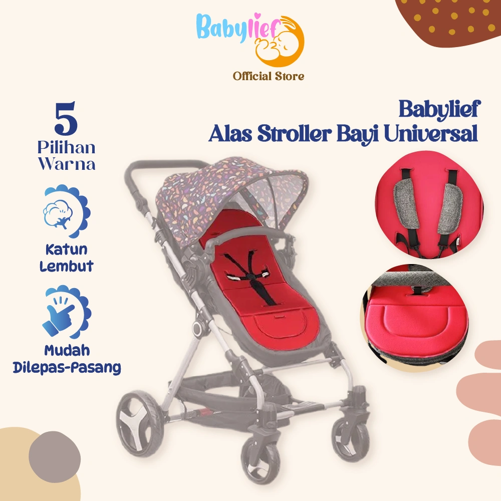 Babylief Stroller Accessory Matras Bayi – Busa Tebal, Cocok Semua Stroller, Adem & Lembut BL067
