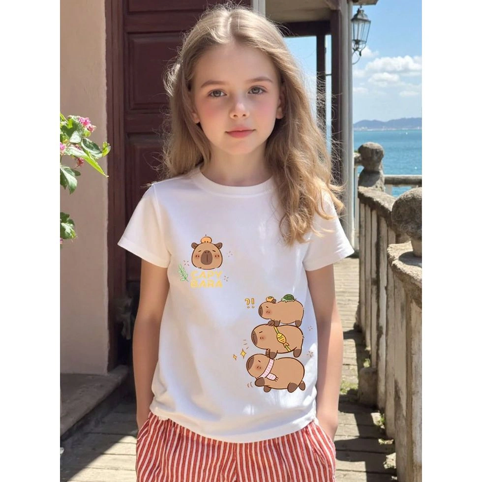 Kaos Couple/Keluarga - CAPYBARA VARIASI VERSI 02_Kaos anak dan dewasa