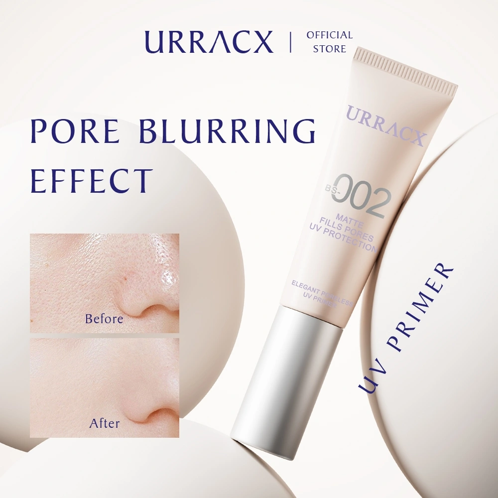 URRACX Elegant Poreless UV Primer Make Up Tahan Lama Meratakan Warna Kulit Invisible Pore Oil Control Moisturizing Soft Focus Makeup Primer Matte Smooth Skin Base Makeup