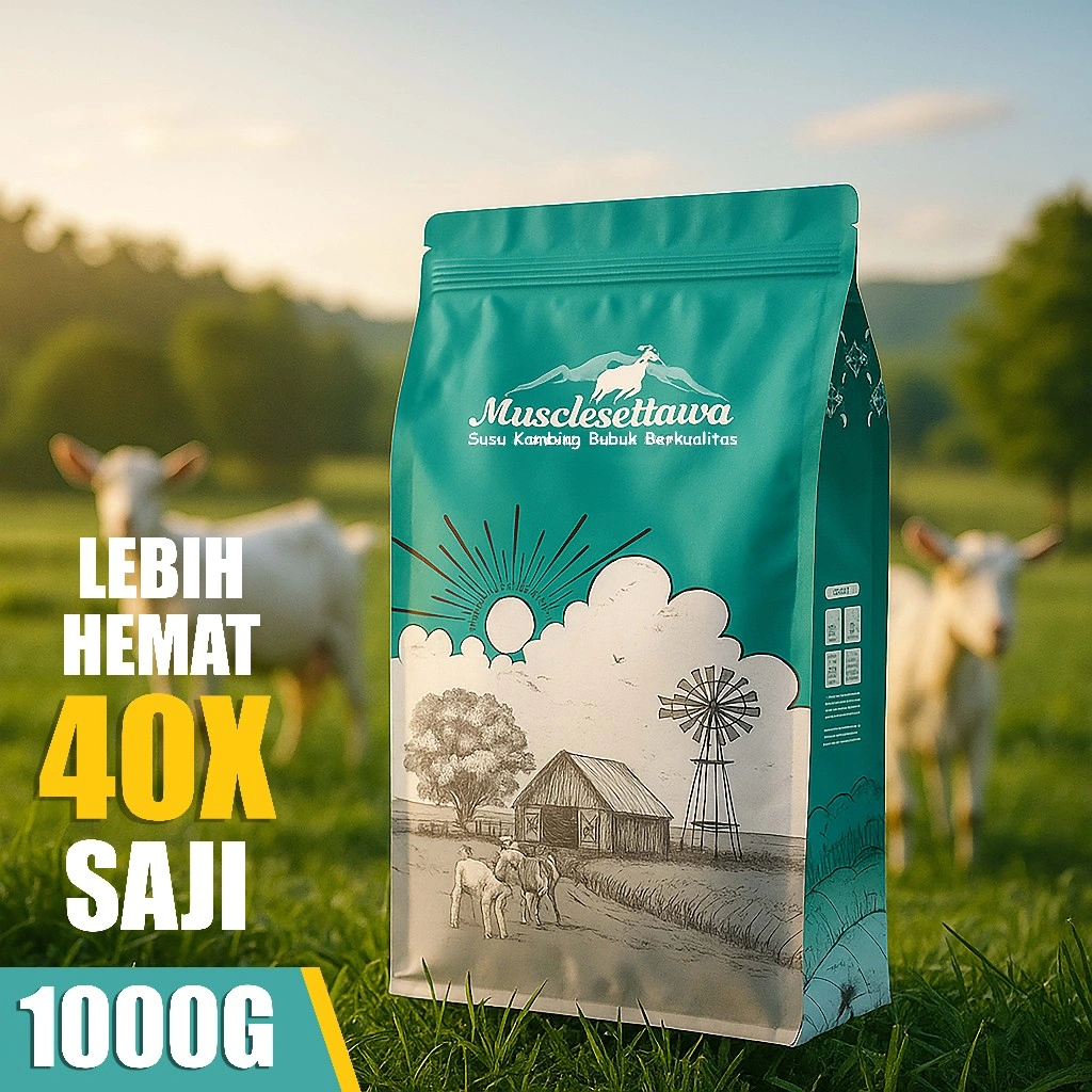 Musclesettawa Susu Kambing Bubuk Premium 1Kg