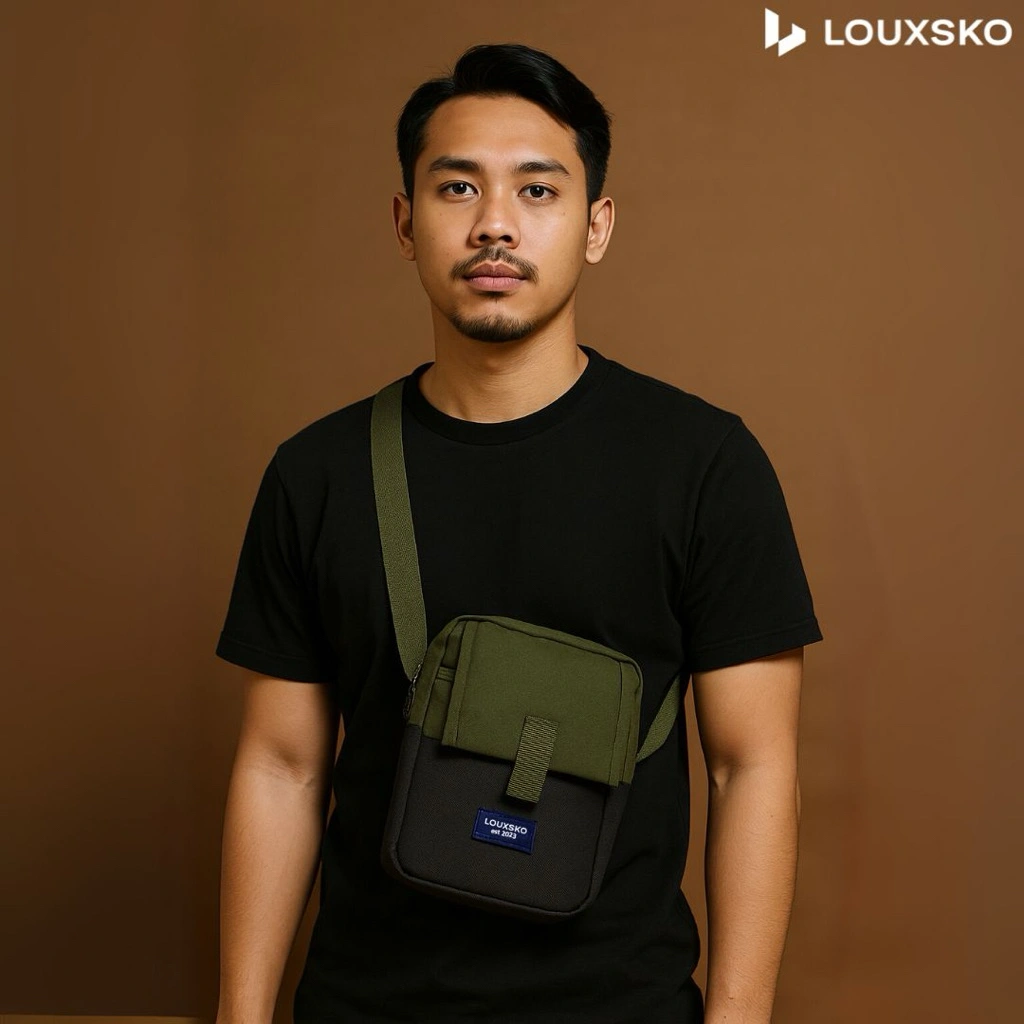 Tas Slingbag Selempang Sling Bag Pria Wanita Premium Louxsko Markoo