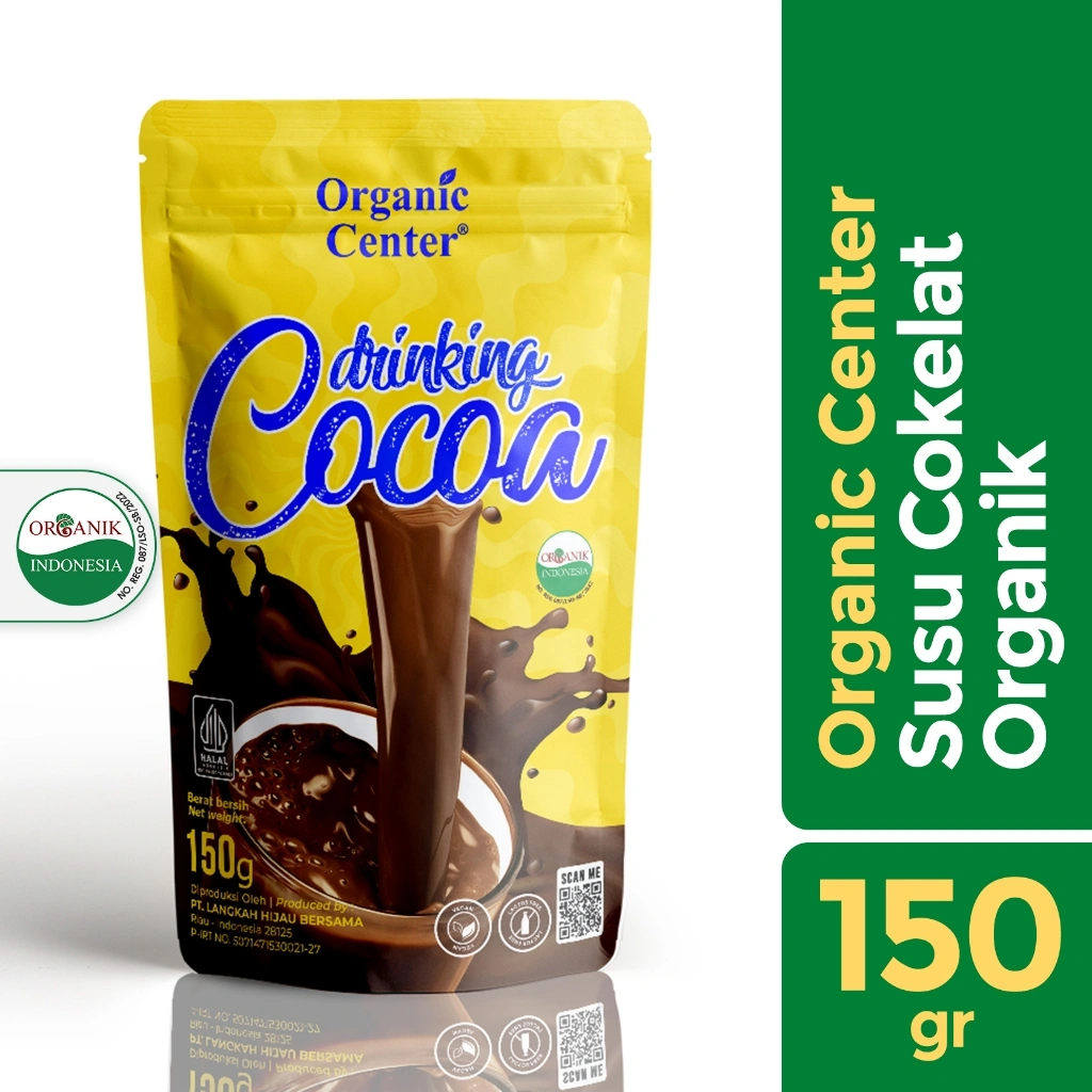 Organic Center - Cacao Powder Milk Drink 150gr - Bubuk Minuman Cokelat - Coklat Bubuk